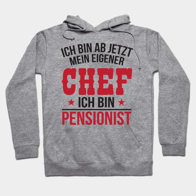 Ich bin pensionist (black) Hoodie by nektarinchen